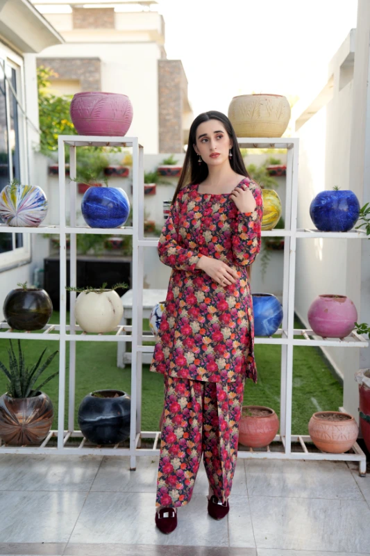 2-Piece Floral Print (Unstitched)